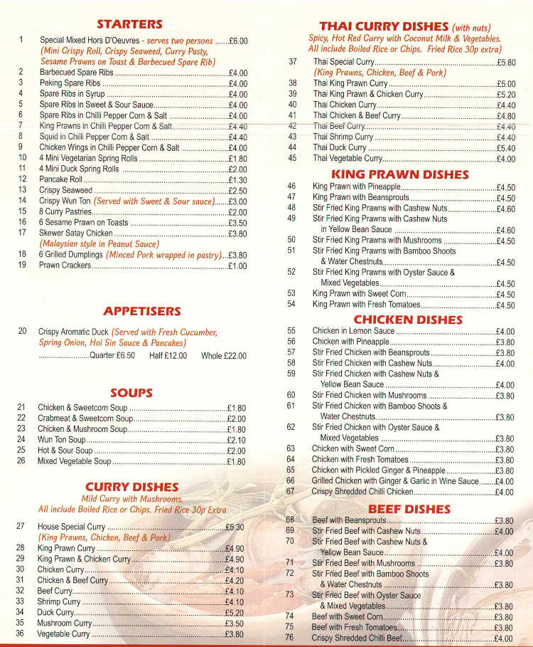 Menu Image